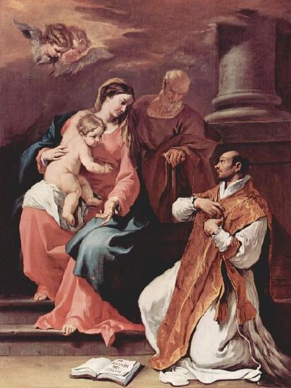Sebastiano Ricci Heilige Familie und der Hl oil painting image